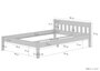 �berlanges Doppelbett Massivholzbett 140x220 Buche Zubeh�r w�hlbar V-60.83-14-220