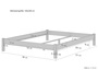 Doppelbett Ehebett Kingsize-Bett Futonbett 160x200 Buche massiv Zubeh�r w�hlbar 60.84-16 