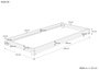 Niederflurbett Einzelbett 90x200 Fichte/Tanne massiv unbehandelt mit w�hlbarem Zubeh�r V-60.85N-09
