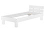 Buchebett wei� Einzelbett Holzbett �berl�nge 100x220 Futonbett Zubeh�r w�hlbar V-60.86-10-220W