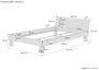 Futonbett Doppelbett mit �berl�nge 140x220 Massivholzbett Buche Zubeh�r w�hlbar V-60.86-14-220