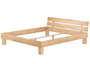Doppelbett mit �berl�nge 180x220 Kingsize-Ehebett Buchenholzbett Zubeh�r w�hlbar V-60.86-18-220