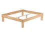 Hohes Einzelbett Doppelbett Holzbett Buche ge�lt Breite w�hlbar mit hohen F��en V-60.87-200HoR