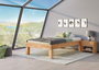 Hohes Einzelbett Doppelbett Holzbett Buche ge�lt Breite w�hlbar mit hohen F��en V-60.87-200HoR
