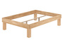 Hohes Einzelbett Doppelbett Holzbett Buche ge�lt Breite w�hlbar mit hohen F��en V-60.87-200HoR
