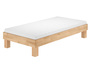 Holzbett breites Einzelbett 100x200 Buche ge�lt Futonbett mit w�hlbarem Zubeh�r  V-60.87-10
