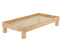 Holzbett breites Einzelbett 100x200 Buche ge�lt Futonbett mit w�hlbarem Zubeh�r  V-60.87-10