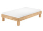 Extra komfortables Einzelbett 120x200 Buche ge�lt Futonbett mit w�hlbarem Zubeh�r  V-60.87-12