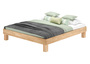 Extra komfortables Doppelbett 180x200 Buche ge�lt Holzbett mit w�hlbarem Zubeh�r  V-60.87-18