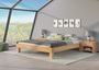 Kingsize Doppelbett 200x200 Buche ge�lt Holzbett mit w�hlbarem Zubeh�r  V-60.87-20
