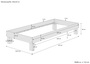�berlanges Bett Doppelbett Einzelbett Buche ge�lt w�hlbare Liegenfl�chenbreite V-60.87-220