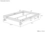 �berlanges Bett Doppelbett Einzelbett Buche ge�lt w�hlbare Liegenfl�chenbreite V-60.87-220
