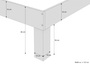 Holzbett hohes Einzelbett Buche Bettrahmen Futonbett mit Breite w�hlbar  V-60.87-220W-H