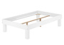 Holzbett hohes Einzelbett Buche Bettrahmen Futonbett mit Breite w�hlbar  V-60.87-220W-H