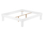 Holzbett hohes Einzelbett Buche Bettrahmen Futonbett mit Breite w�hlbar  V-60.87-220W-H