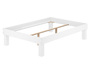Holzbett hohes Einzelbett Buche Bettrahmen Futonbett mit Breite w�hlbar  V-60.87-220W-H