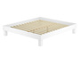 Waschwei�es Doppelbett 200x200 Buche Holzbett mit w�hlbarem Zubeh�r V-60.87W-20