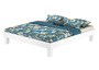Waschwei�es Doppelbett Einzelbett in �berl�nge Buche w�hlbare Bettbreite V-60.87W-220