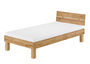 Sch�nes Massivholzbett Einzelbett 90x200 Eiche ge�lt Zubeh�r w�hlbar V-60.88-09