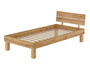 Holzbett Eiche massiv ge�lt Einzelbett 100x200 Bettgestell Zubeh�r w�hlbar V-60.88-10