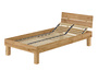 Holzbett Eiche massiv ge�lt Einzelbett 100x200 Bettgestell Zubeh�r w�hlbar V-60.88-10