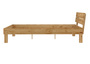 Holzbett Bettrahmen Einzelbett Eiche massiv ge�lt 120x200 w�hlbares Zubeh�r V-60.88-12