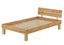 Holzbett Bettrahmen Einzelbett Eiche massiv ge�lt 120x200 w�hlbares Zubeh�r V-60.88-12