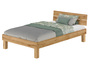 Holzbett Bettrahmen Einzelbett Eiche massiv ge�lt 120x200 w�hlbares Zubeh�r V-60.88-12