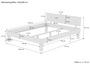 Zeitloses Ehebett Doppelbett Holzbett 160x200 Eiche massiv ge�lt V-60.88-16