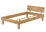 Massivholzbett Einzelbett Doppelbett Eiche ge�lt Liegefl�chengr��e w�hlbar V-60.88-220