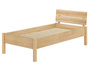 Metallfreies Einzelbett Esche Massivholz 90x200 Holzbett V-60.90-09K
