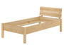 Metallfreies Einzelbett Esche Massivholz 90x200 Holzbett V-60.90-09K
