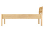 Metallfreies Bettgestell Esche 90x200 Holzbett V-60.90-09KoR