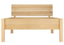 Metallfreies Einzelbett Esche Massivholz 120x200 Holzbett V-60.90-12K