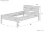 Metallfreies Einzelbett Esche Massivholz 120x200 Holzbett V-60.90-12K