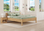 Metallfreies Doppelbett Eschenholz mit Lattenrost 160x200 Tischlerarbeit V-60.90-16K