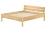 Metallfreies Doppelbett Eschenholz mit Lattenrost 160x200 Tischlerarbeit V-60.90-16K
