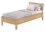 Metallfreies Einzelbett aus Buchenholz 90x200 mit w�hlbaren Zubeh�r V-60.93-09