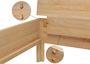 Metallfreies Einzelbett aus Buchenholz 90x200 mit w�hlbaren Zubeh�r V-60.93-09