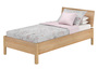 Metallfreies Einzelbett aus Buchenholz 100x200 mit w�hlbaren Zubeh�r V-60.93-10