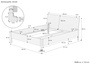 Metallfreies Doppelbett aus Buchenholz 160x200 mit w�hlbaren Zubeh�r V-60.93-16