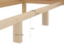 Metallfreies Doppelbett aus Buchenholz 180x200 mit w�hlbaren Zubeh�r V-60.93-18