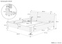 Gro�es Ehebett Doppelbett aus Buchenholz 200x200 mit w�hlbarem Zubeh�r V-60.93-20