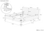 Metallfreies Doppelbett aus Buchenholz konische F��e 180x200 mit w�hlbaren Zubeh�r V-60.94-18