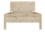 Metallfreies Einzelbett Zirbe massiv unbehandelt 90x200 mit w�hlbaren Zubeh�r V-60.95-09