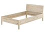 Echtholzbett Einzelbett Zirbe massiv metallfrei 120x200 mit w�hlbaren Zubeh�r V-60.95-12