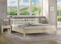 Ehebett Massivholzbett metallfrei Zirbe massiv 200x200 mit w�hlbarem Zubeh�r V-60.95-20