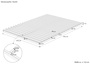 Niederflurbett metallfrei 140x200 Futon metallfreier Lattenrost, Fichte unbehandelt V-60.97-14