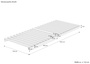 Besonders stabiler metallfreier Lattenrost Extra Fichte/Tanne mit 21 Leisten V-70.97