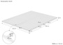 Besonders stabiler metallfreier Lattenrost Extra Fichte/Tanne mit 21 Leisten V-70.97